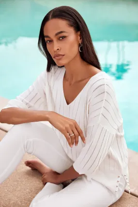 Knit V-Neck Top
