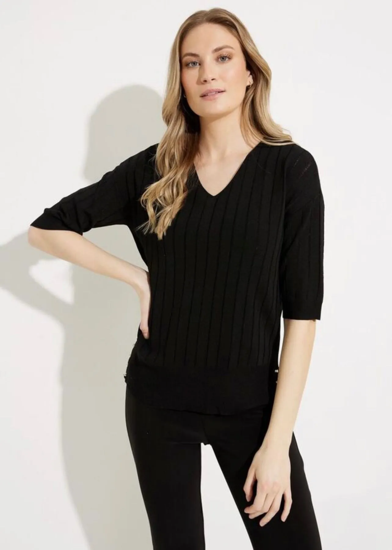 Knit V-Neck Top