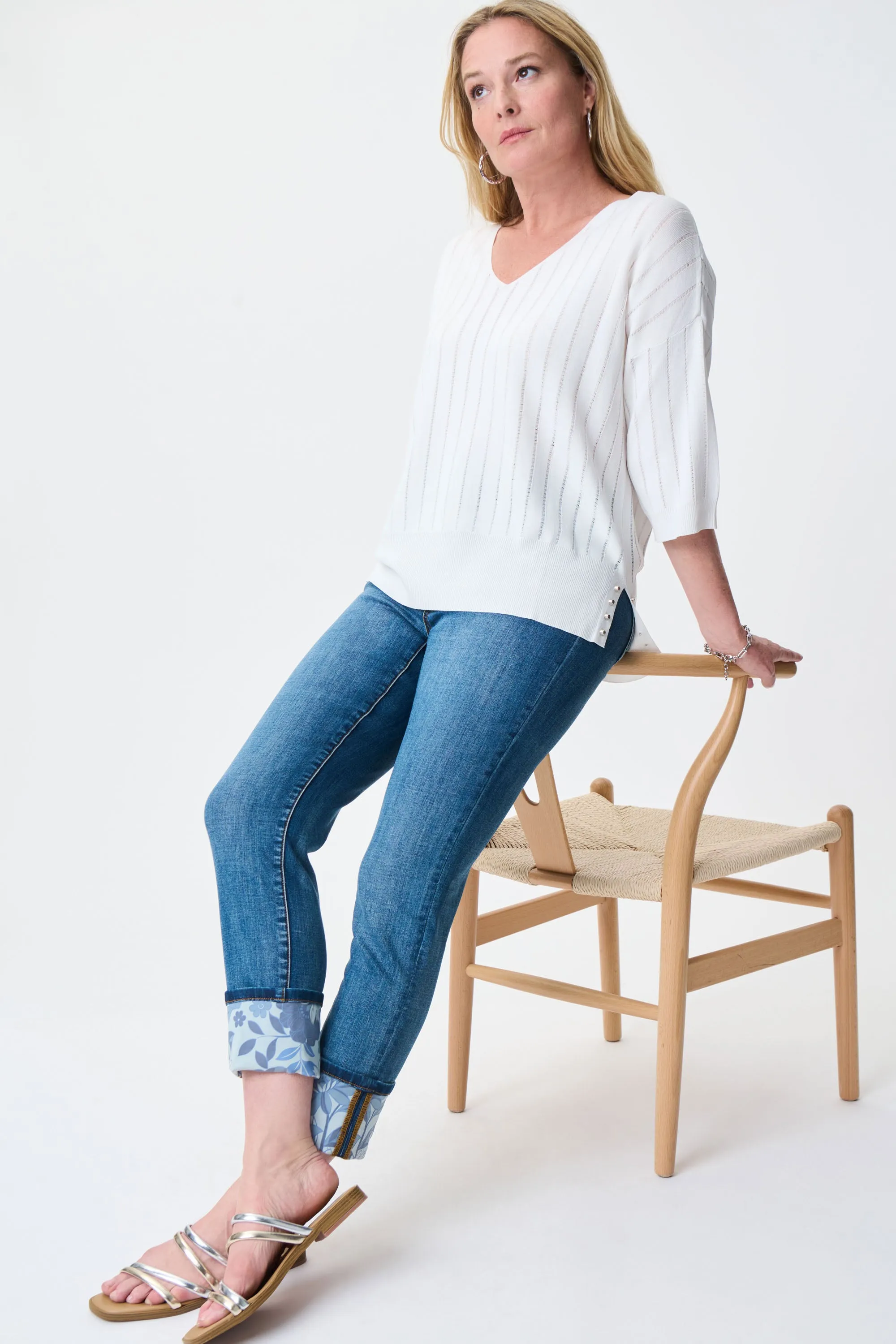 Knit V-Neck Top