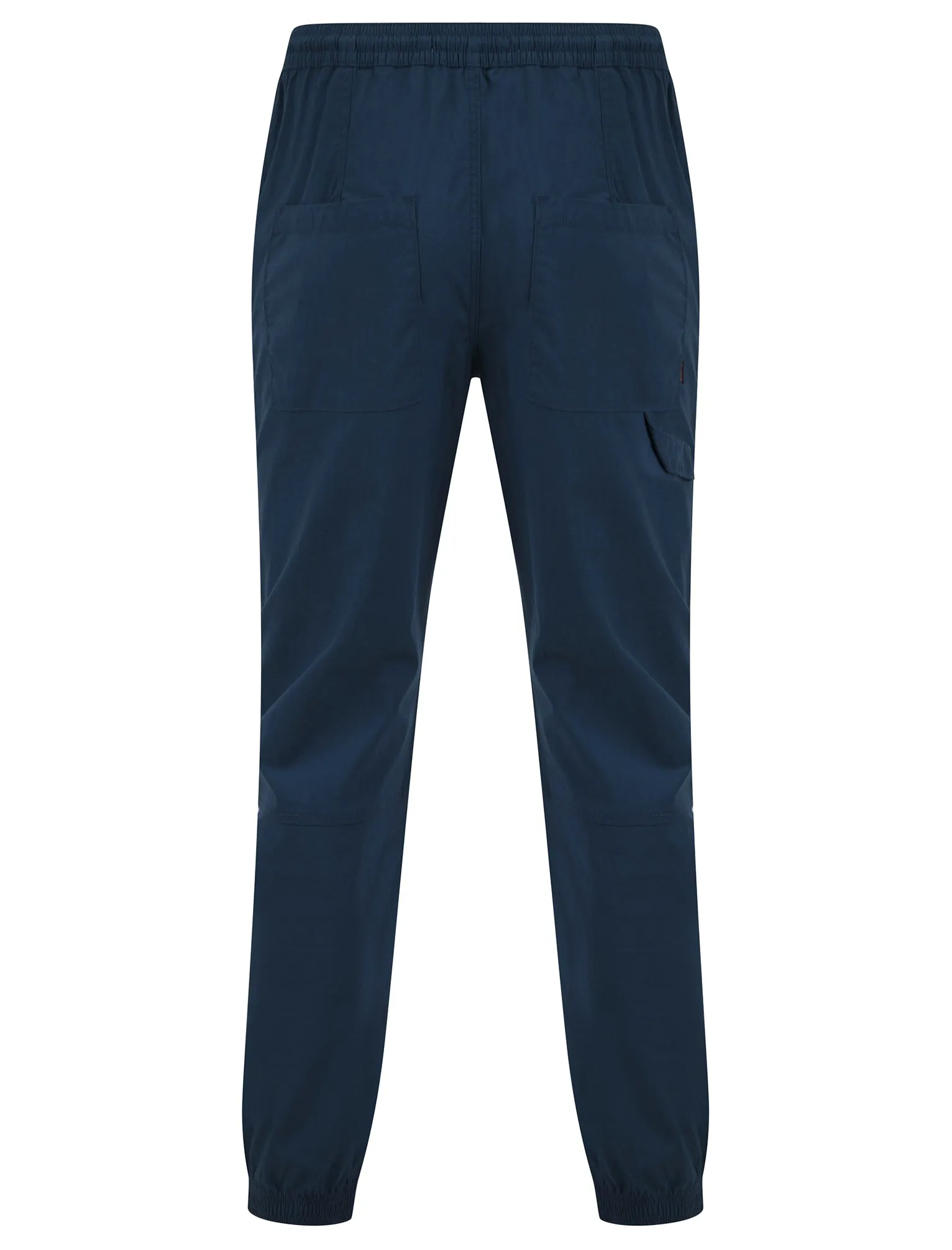 Kofi Stretch Cotton Blend Zip Pocket Cuffed Cargo Jogger Pants in Big Dipper Blue - Tokyo Laundry