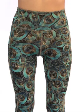 LEGGINGS PEACOCK/FAUX SUEDE