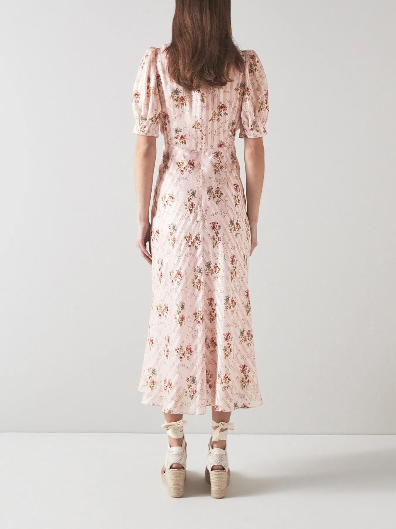 Leith Wildflower Potpourri Silk Metallic Stripe Dr