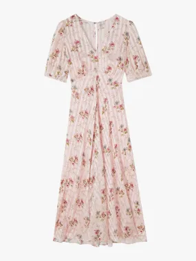 Leith Wildflower Potpourri Silk Metallic Stripe Dr