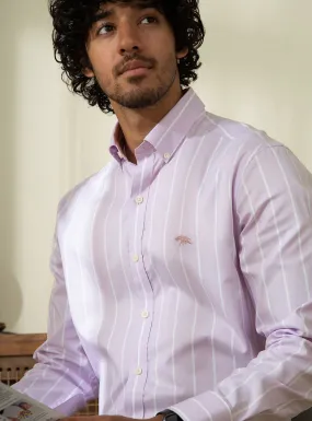 Lilac Stripe Oxford Shirt