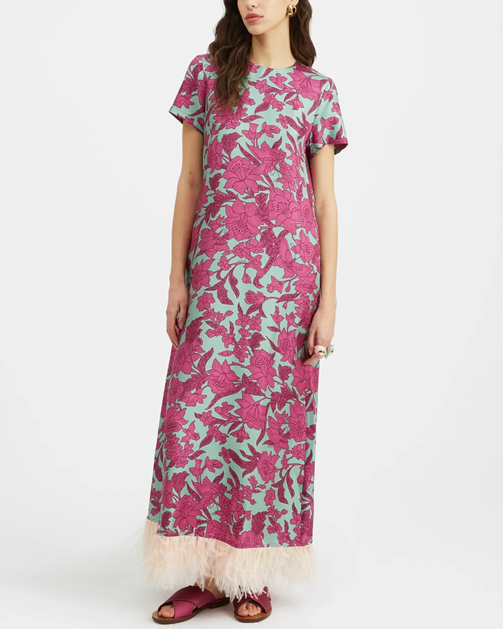 Lilium Feather Swing Dress
