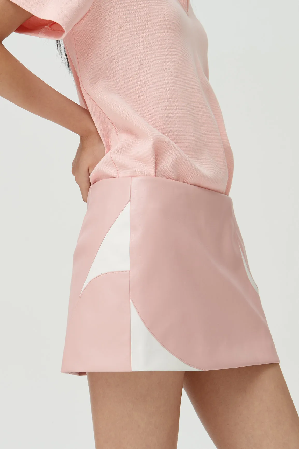 LOTTIE VEGAN LEATHER MINI SKIRT