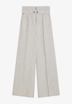 Ludovico Wide-Leg Linen Pants