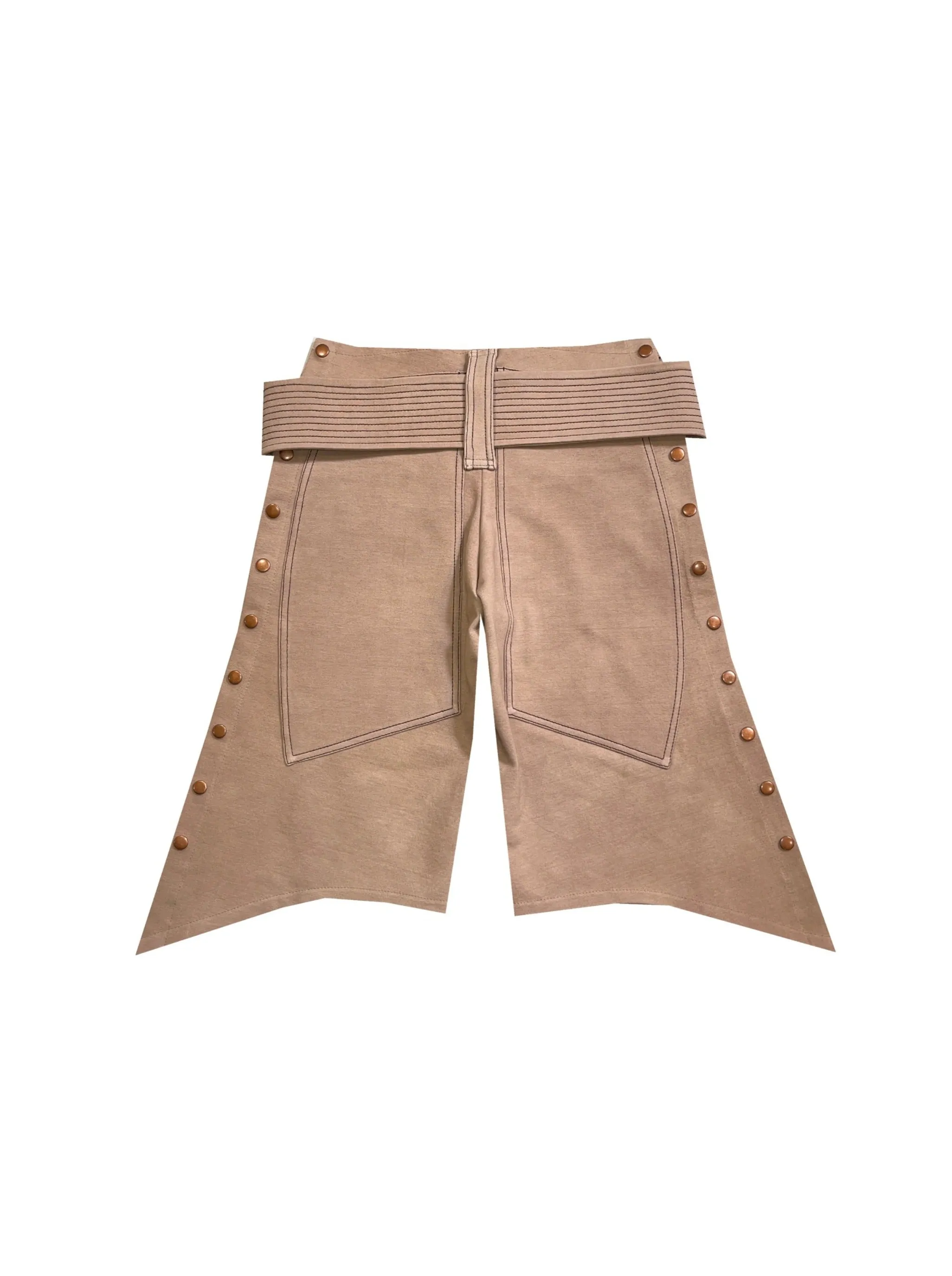 M14 FLARED BIKER SHORT CREAM