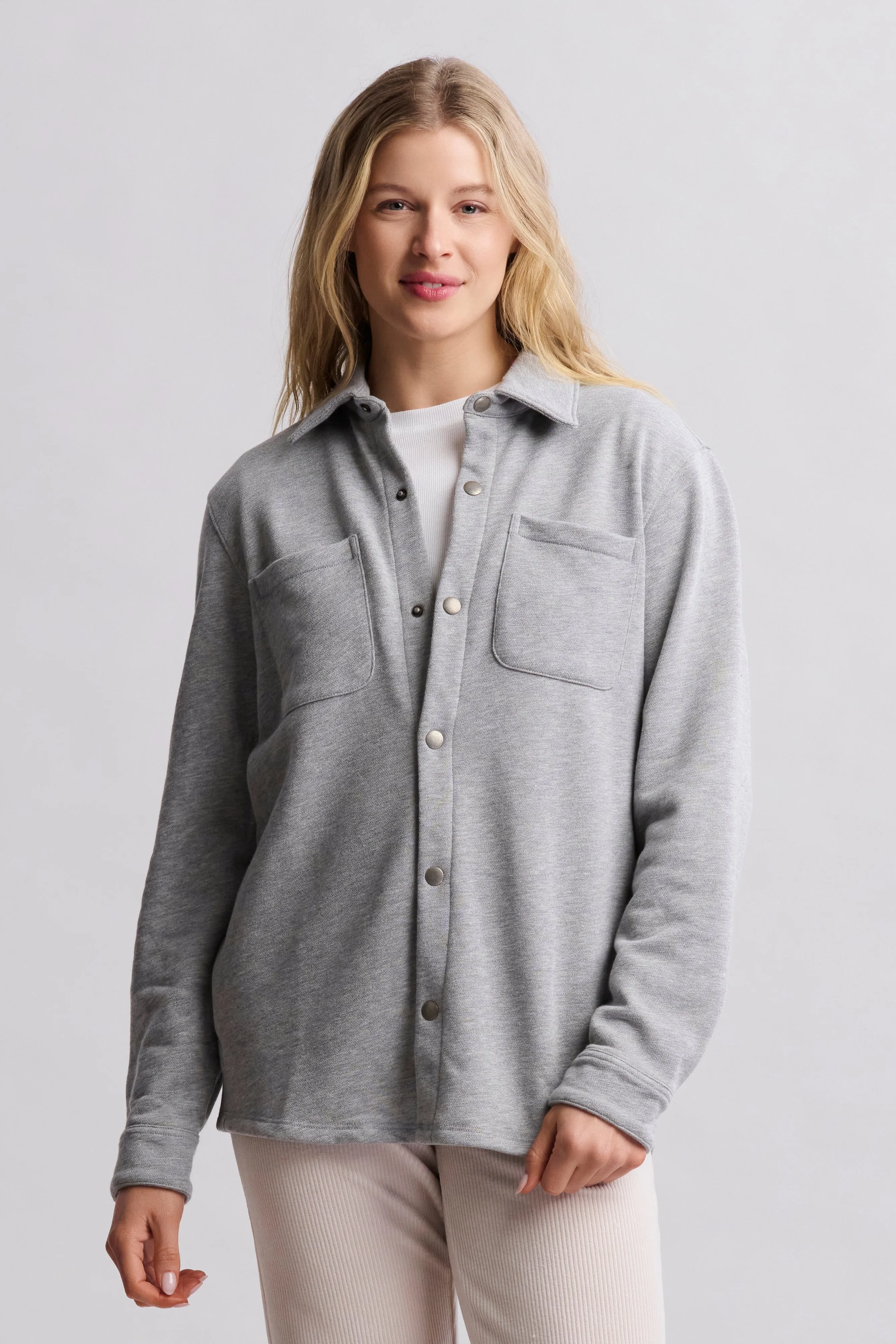 Malibu Collection® Unisex French Terry Shacket