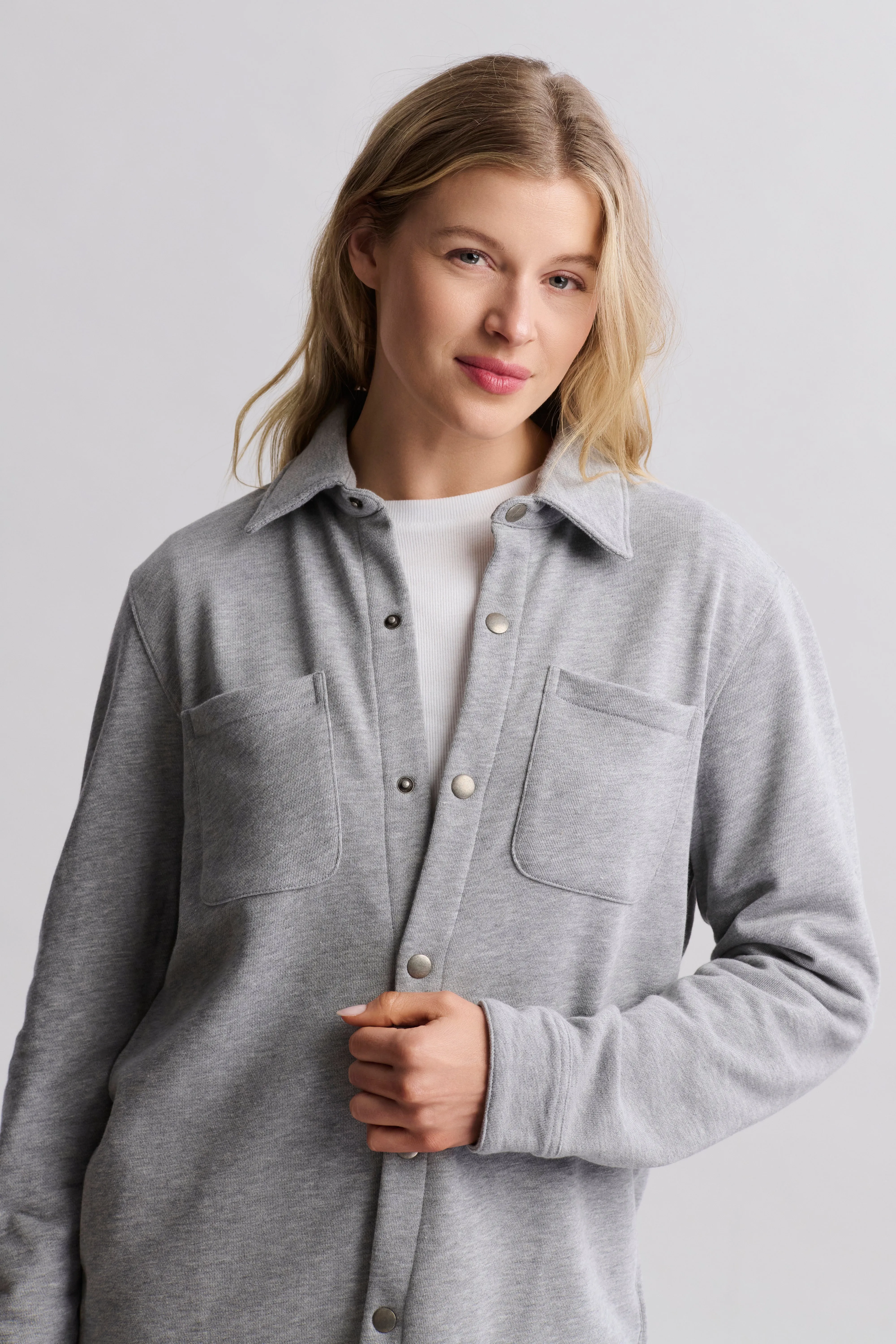 Malibu Collection® Unisex French Terry Shacket