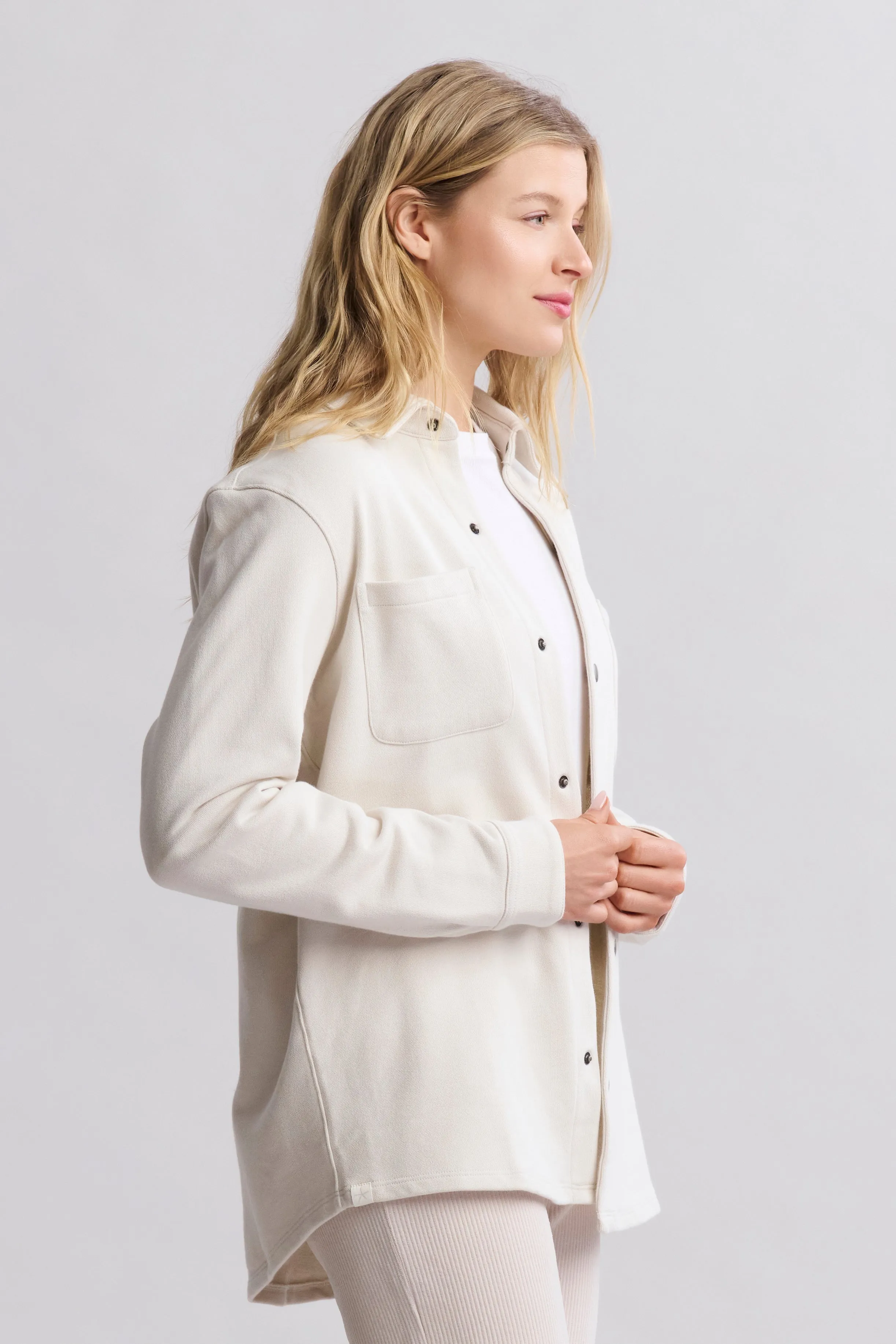 Malibu Collection® Unisex French Terry Shacket