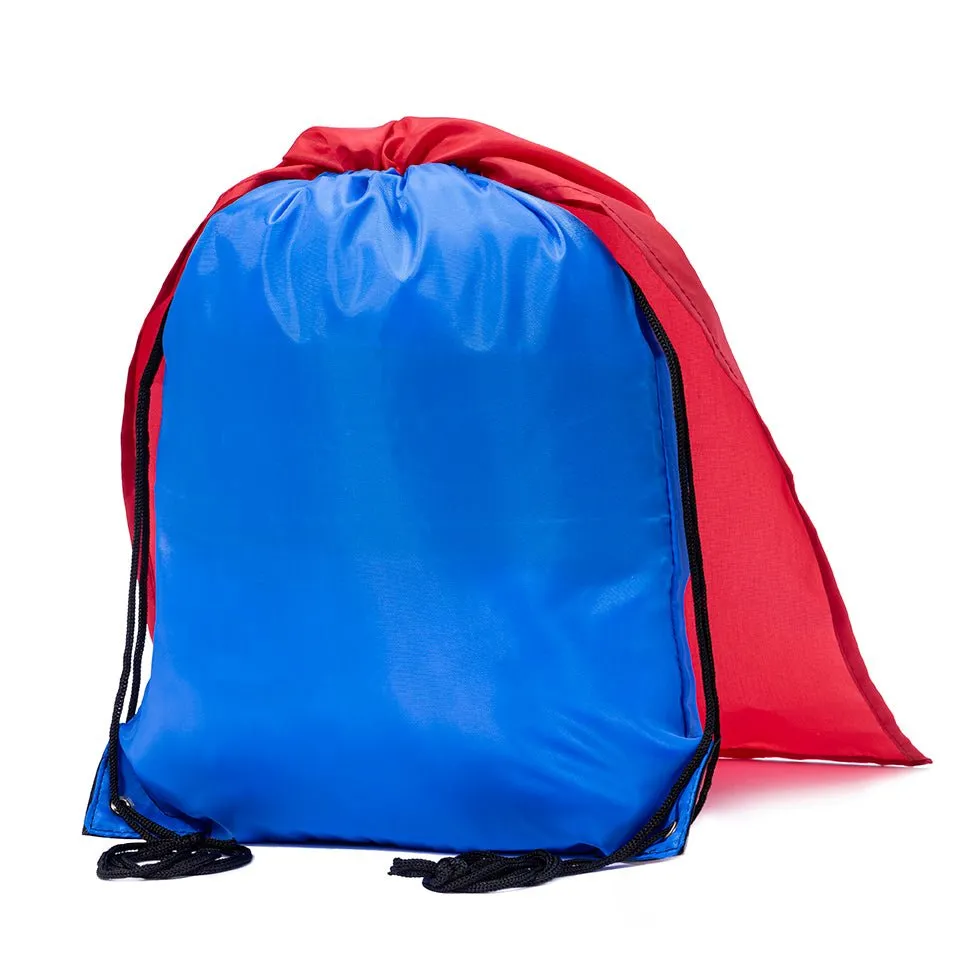 Mato & Hash Polyester Drawstring Cape Bag - Full Color Logo