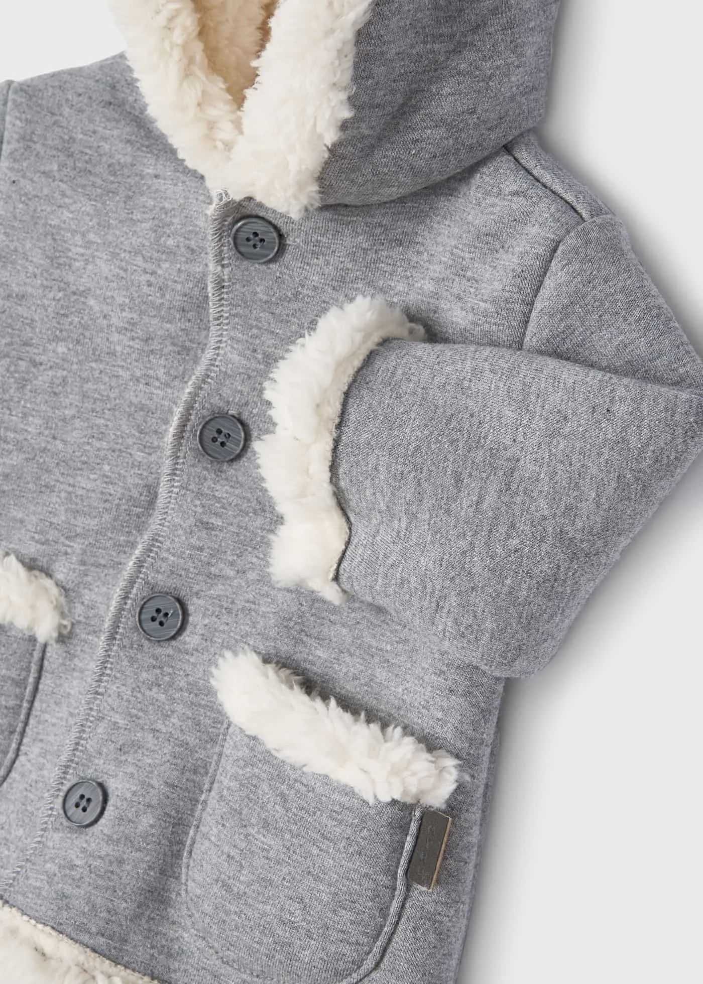 Mayoral Faux Sheep Wool Coat