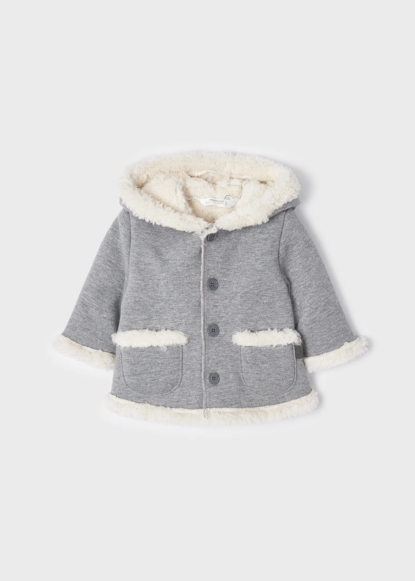 Mayoral Faux Sheep Wool Coat