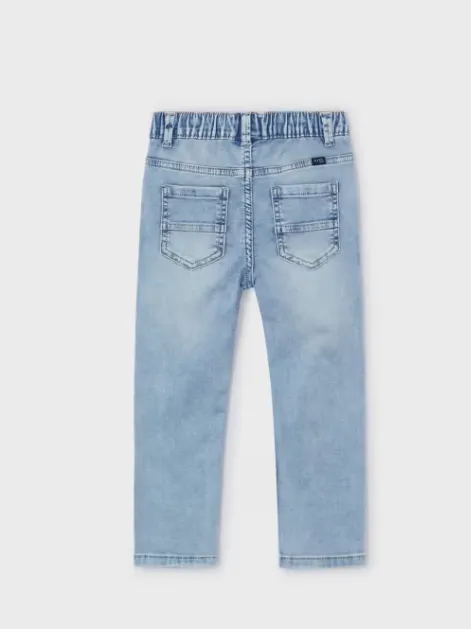 MAYORAL<BR>
Soft Denim Joggers<BR>
Denim<BR>