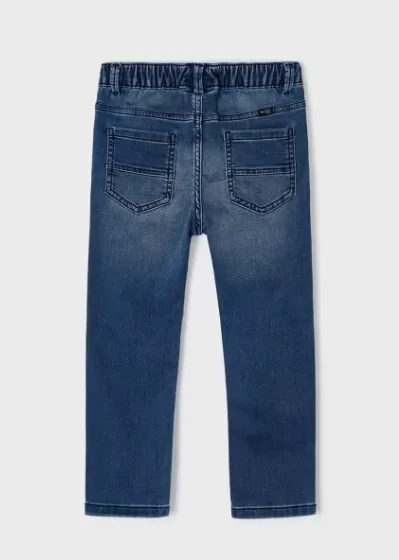 MAYORAL<BR>
Soft Denim Joggers<BR>
Denim<BR>