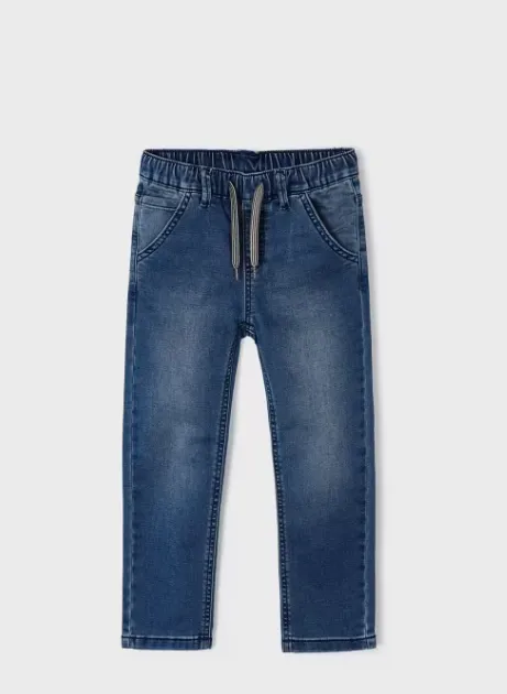 MAYORAL<BR>
Soft Denim Joggers<BR>
Denim<BR>