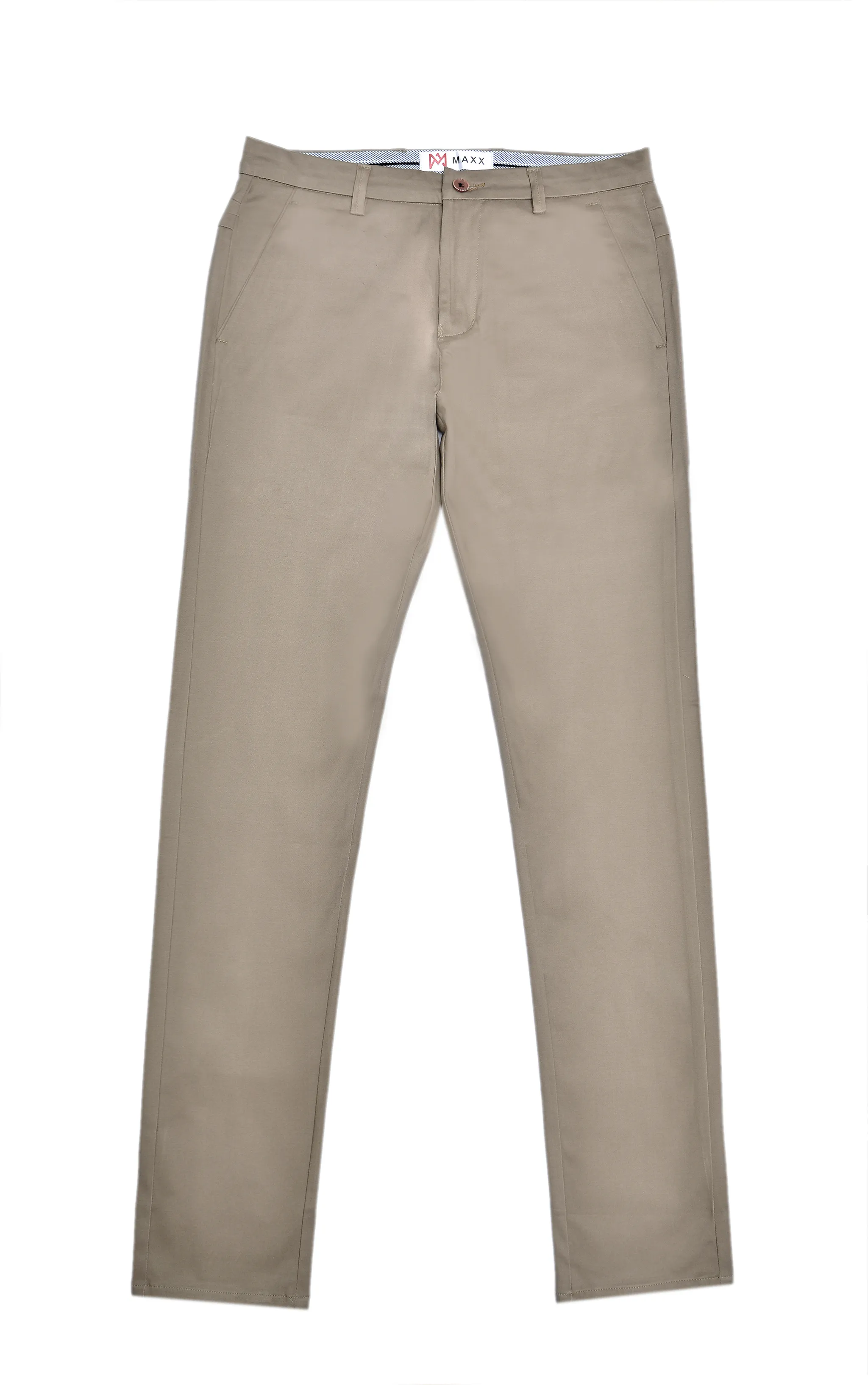 Mid Brown Cotton Chinos Pants