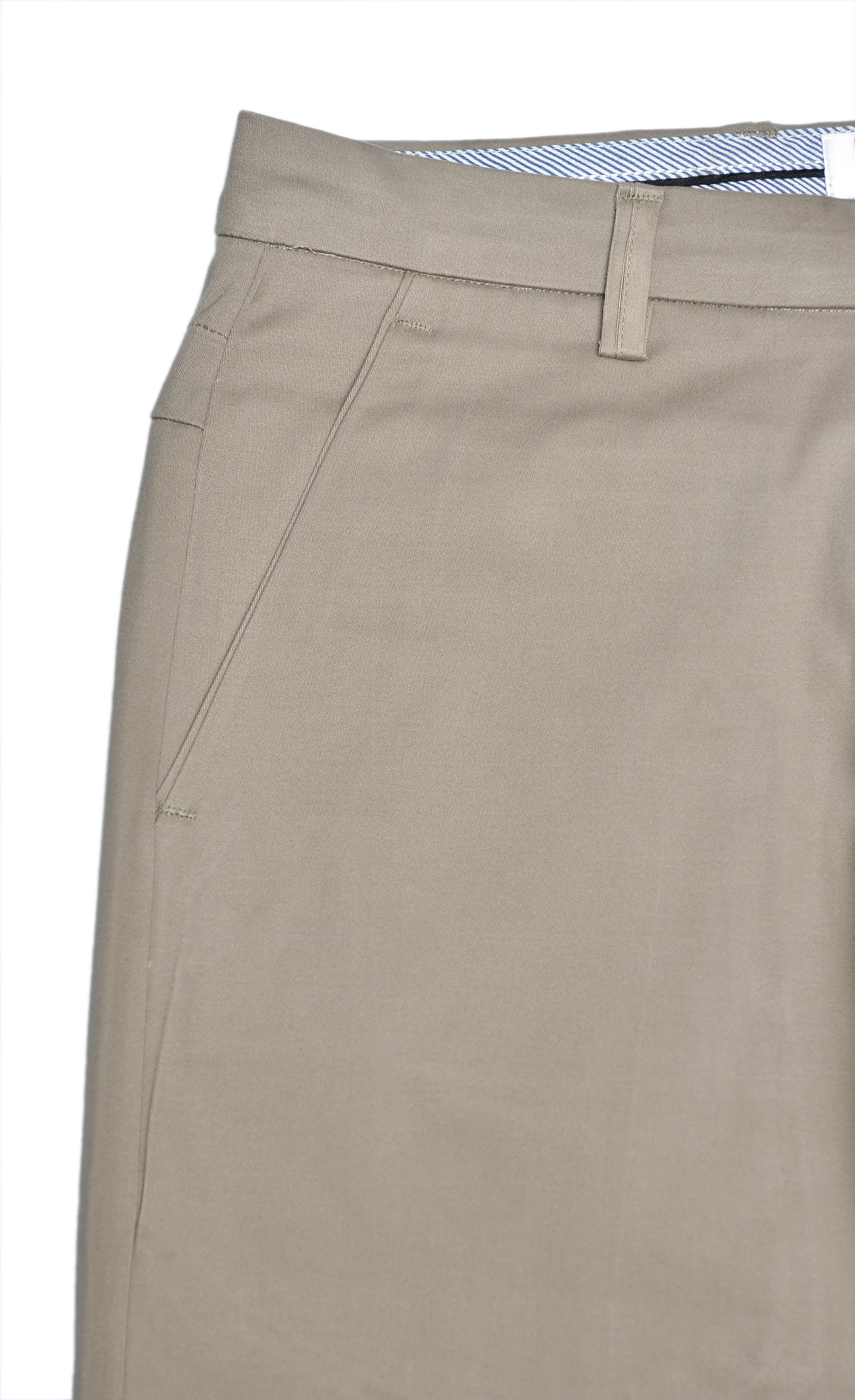 Mid Brown Cotton Chinos Pants