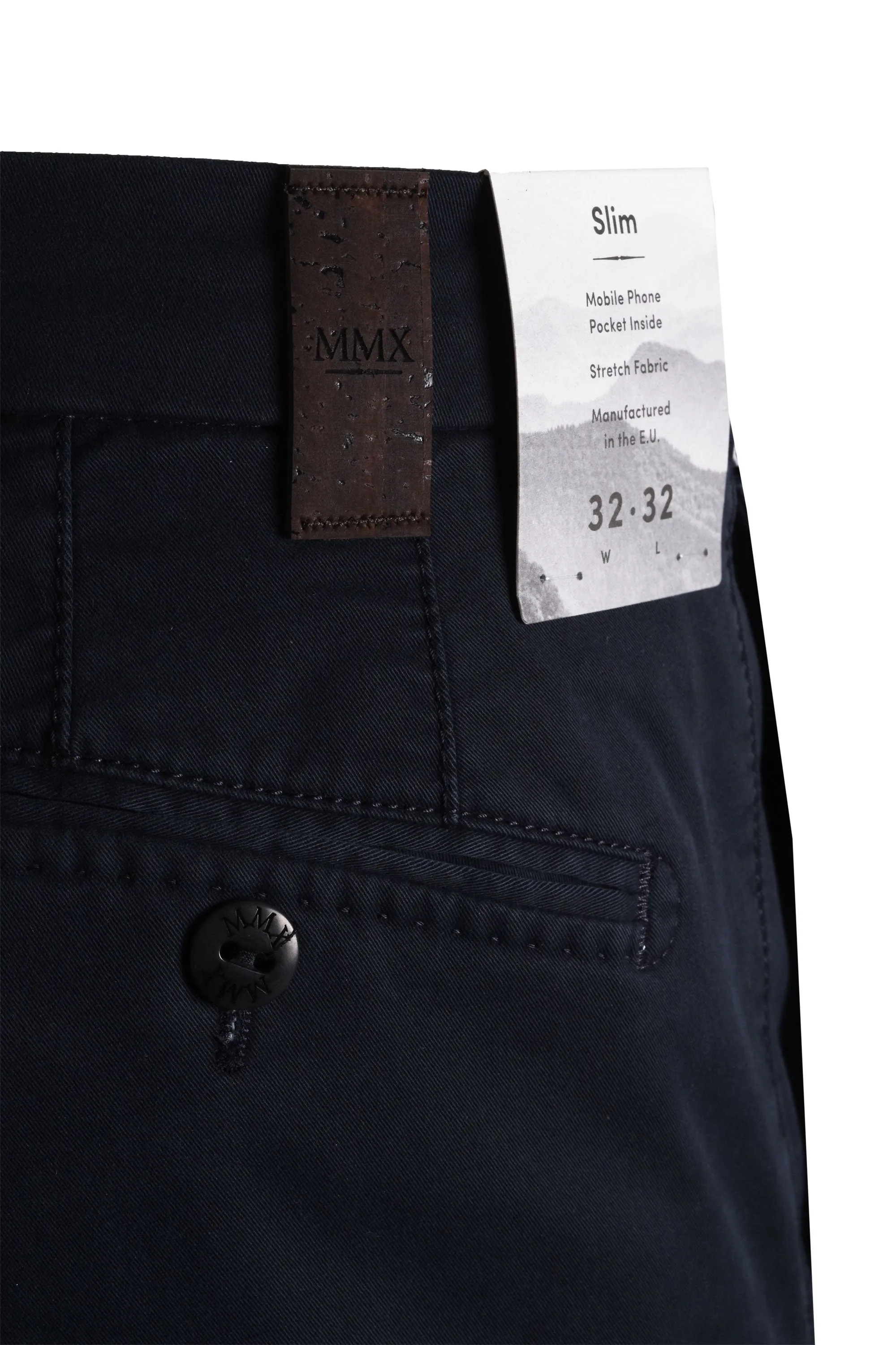 Mmx Slim Fit Cotton Chino Navy