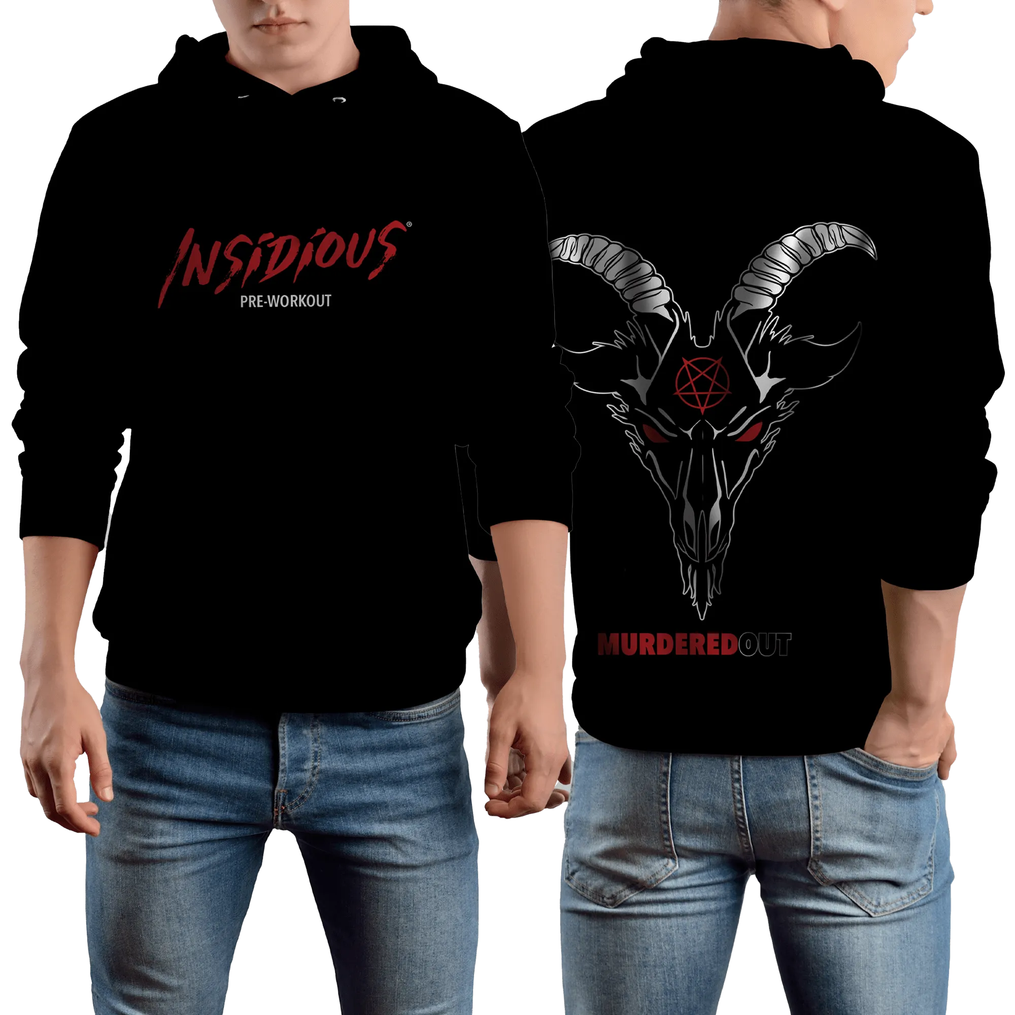 Murdered Out Insidious Hoodie XL Black