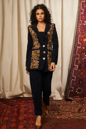 Navy Blue Corduroy Pants