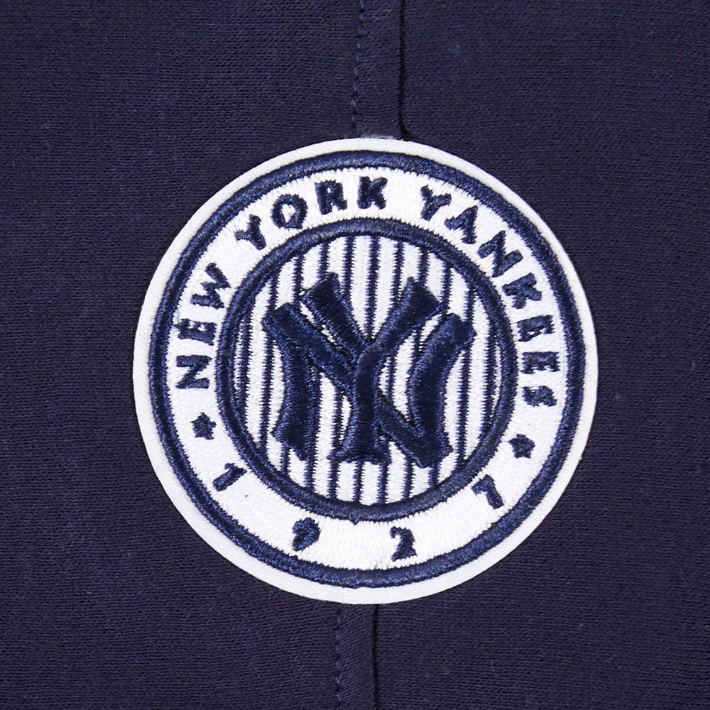NEW YORK YANKEES RETRO CLASSIC TODDLER GIRLS RIB FLC PO HOODIE (MIDNIGHT NAVY)