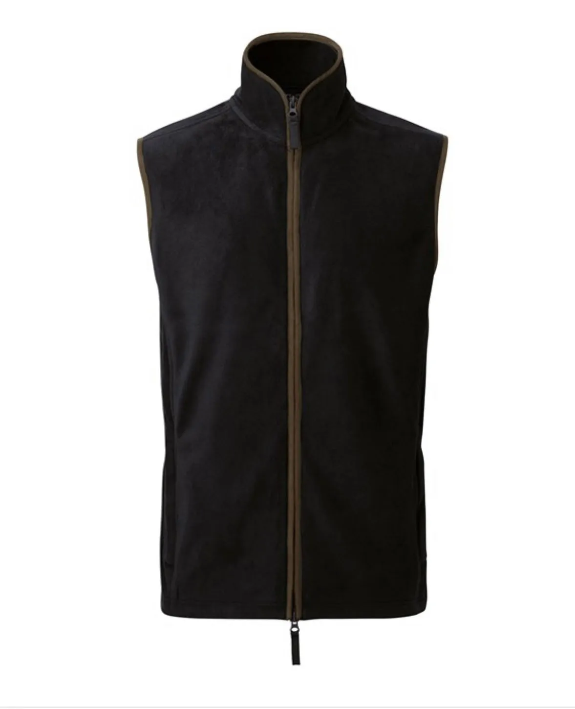 Olive n Grey Fleece Gilet