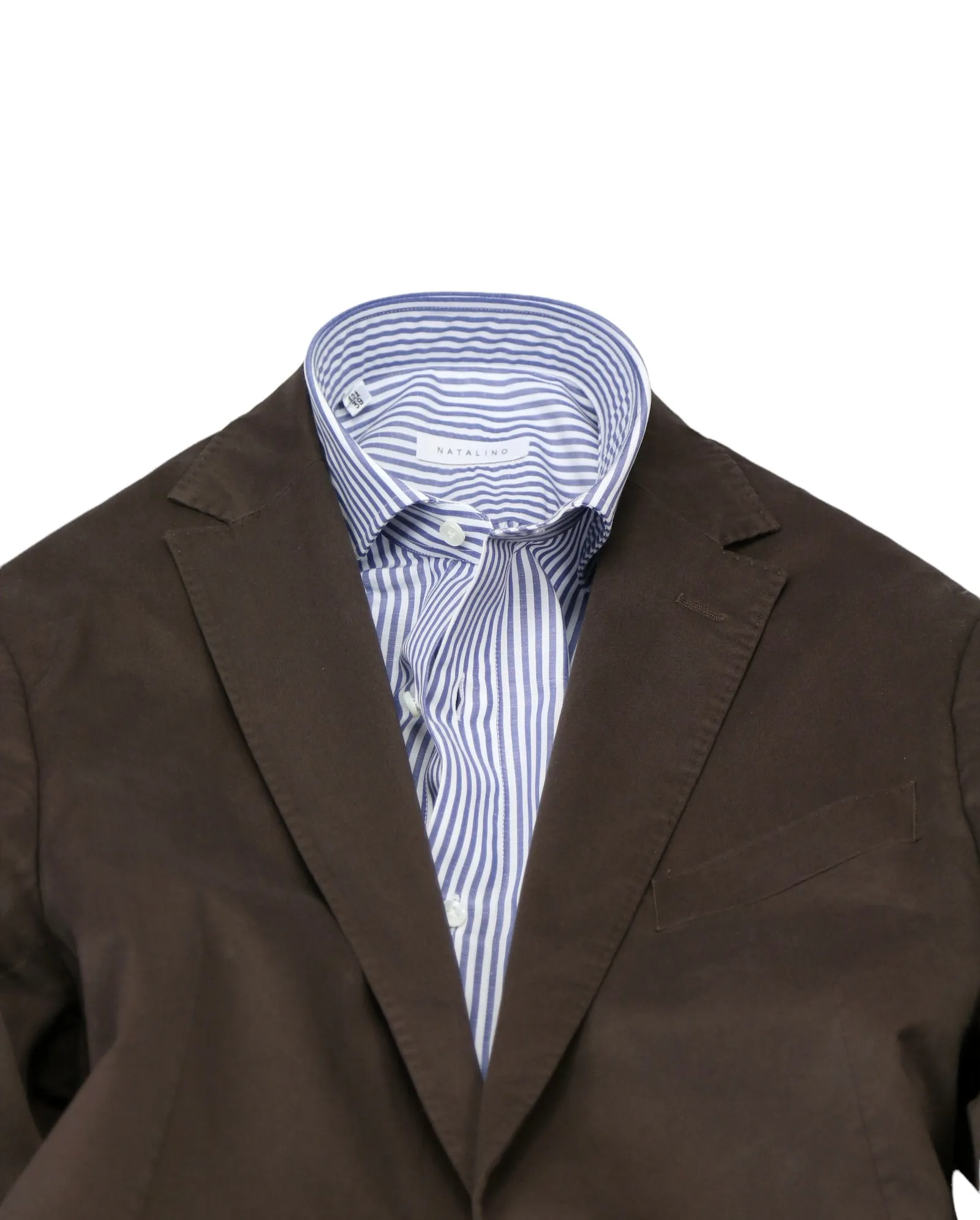 Oscar Jacobson - Washed Dark Brown Cotton Sports Jacket 52