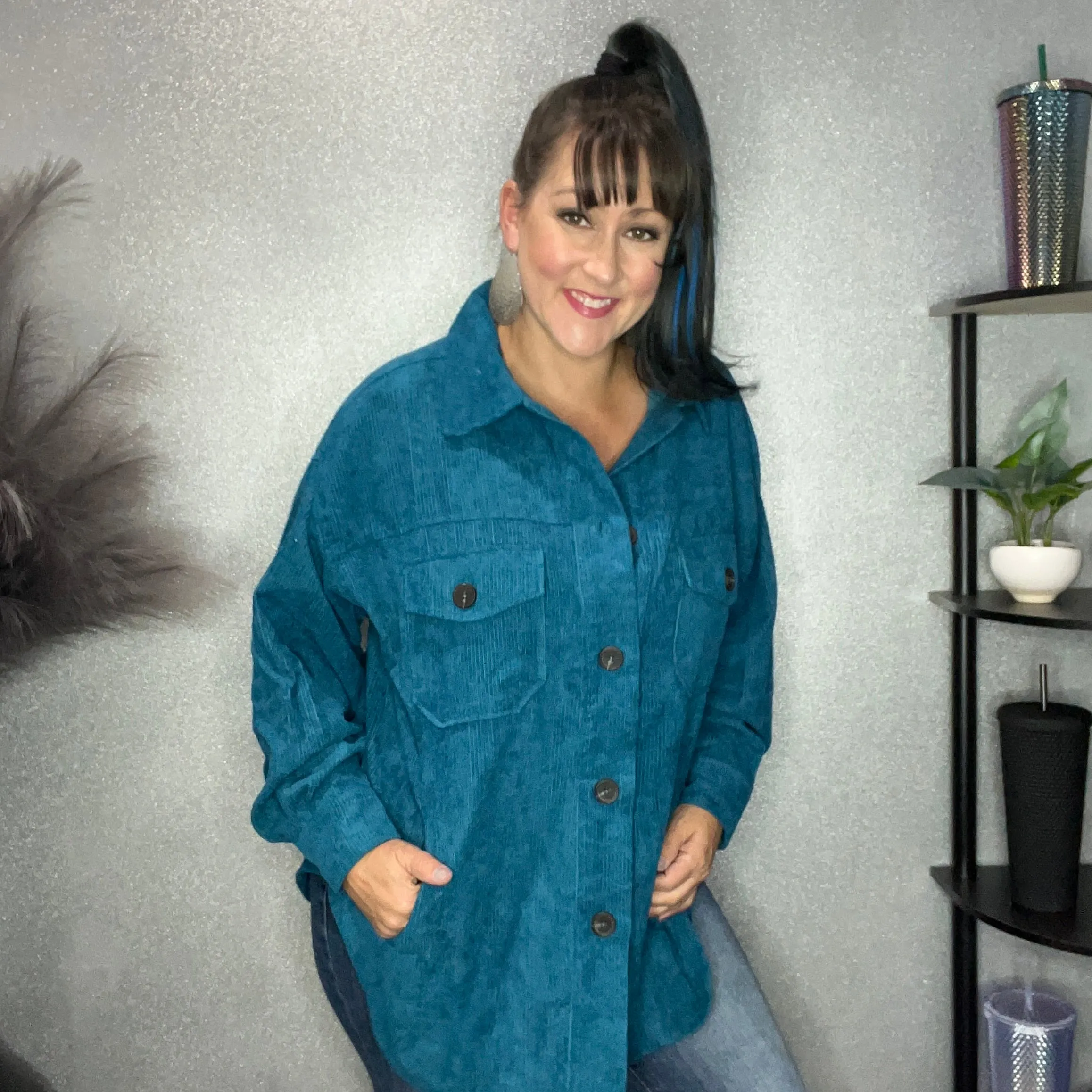 Oversized Corduroy Shacket