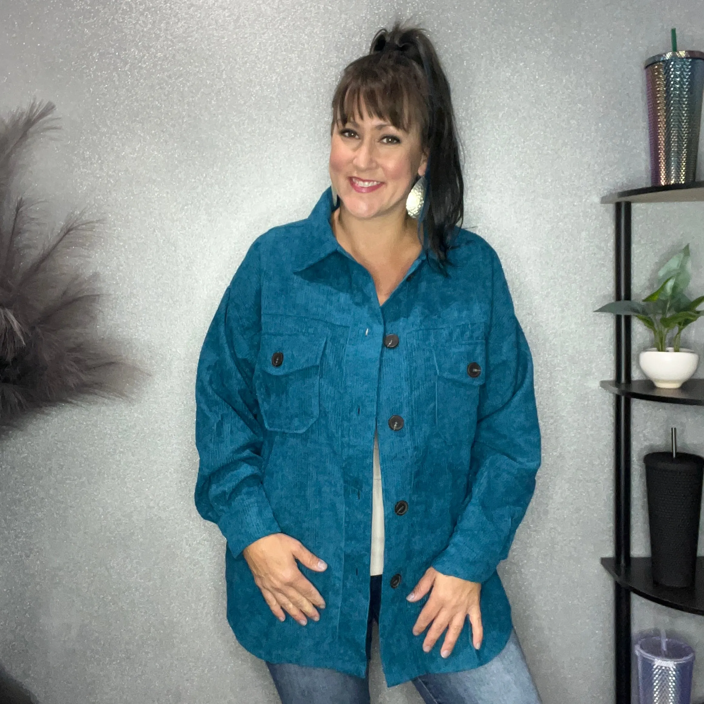 Oversized Corduroy Shacket