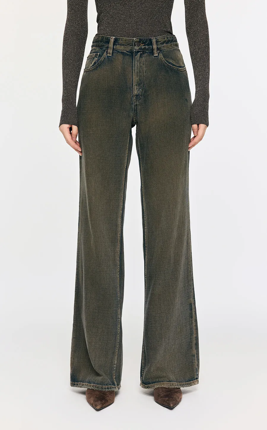 Pants / JNBY Flared Cotton Jeans