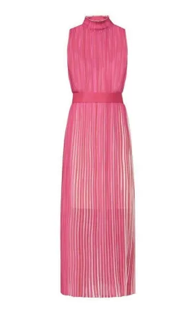 Pleated Midi Dress