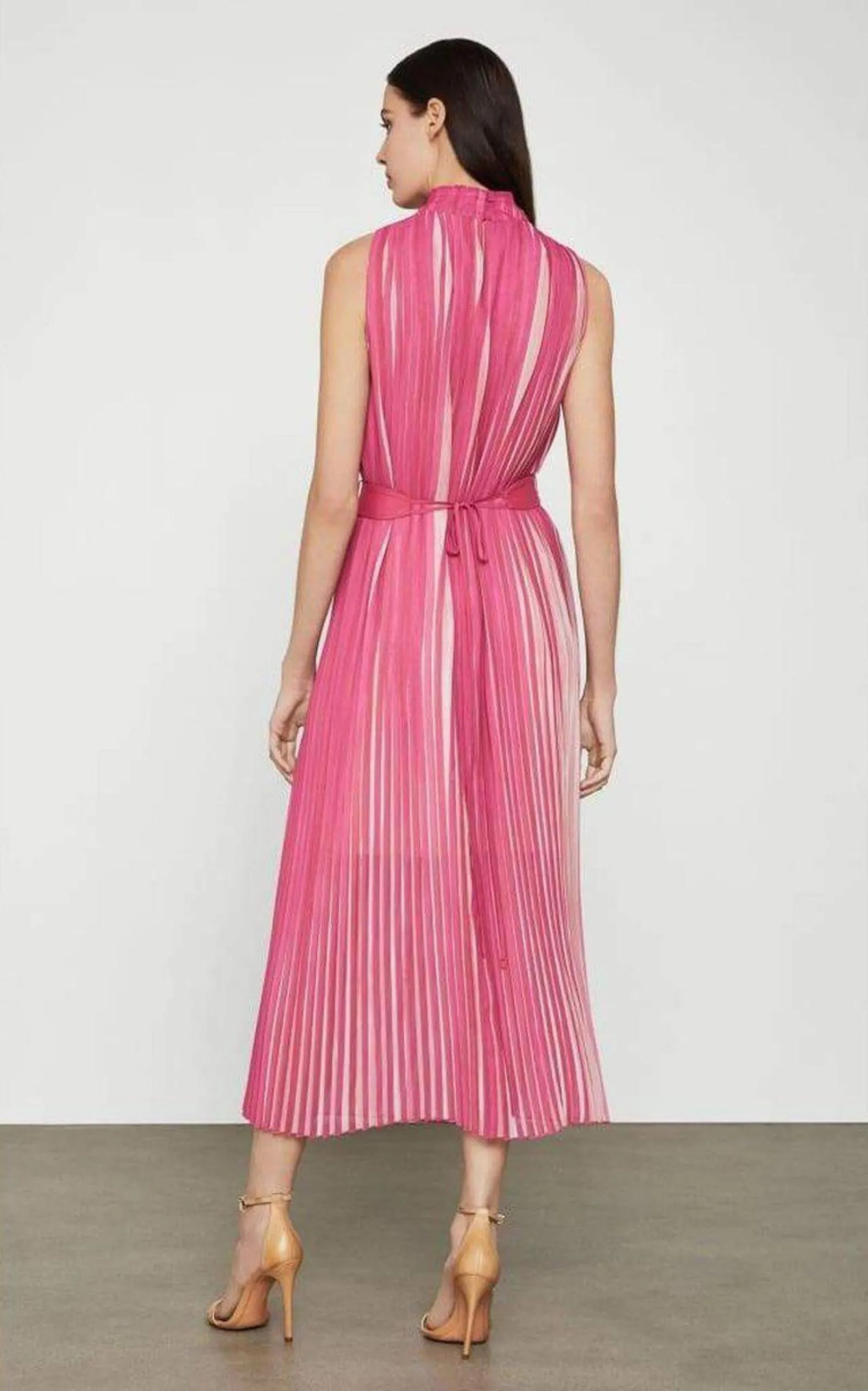 Pleated Midi Dress