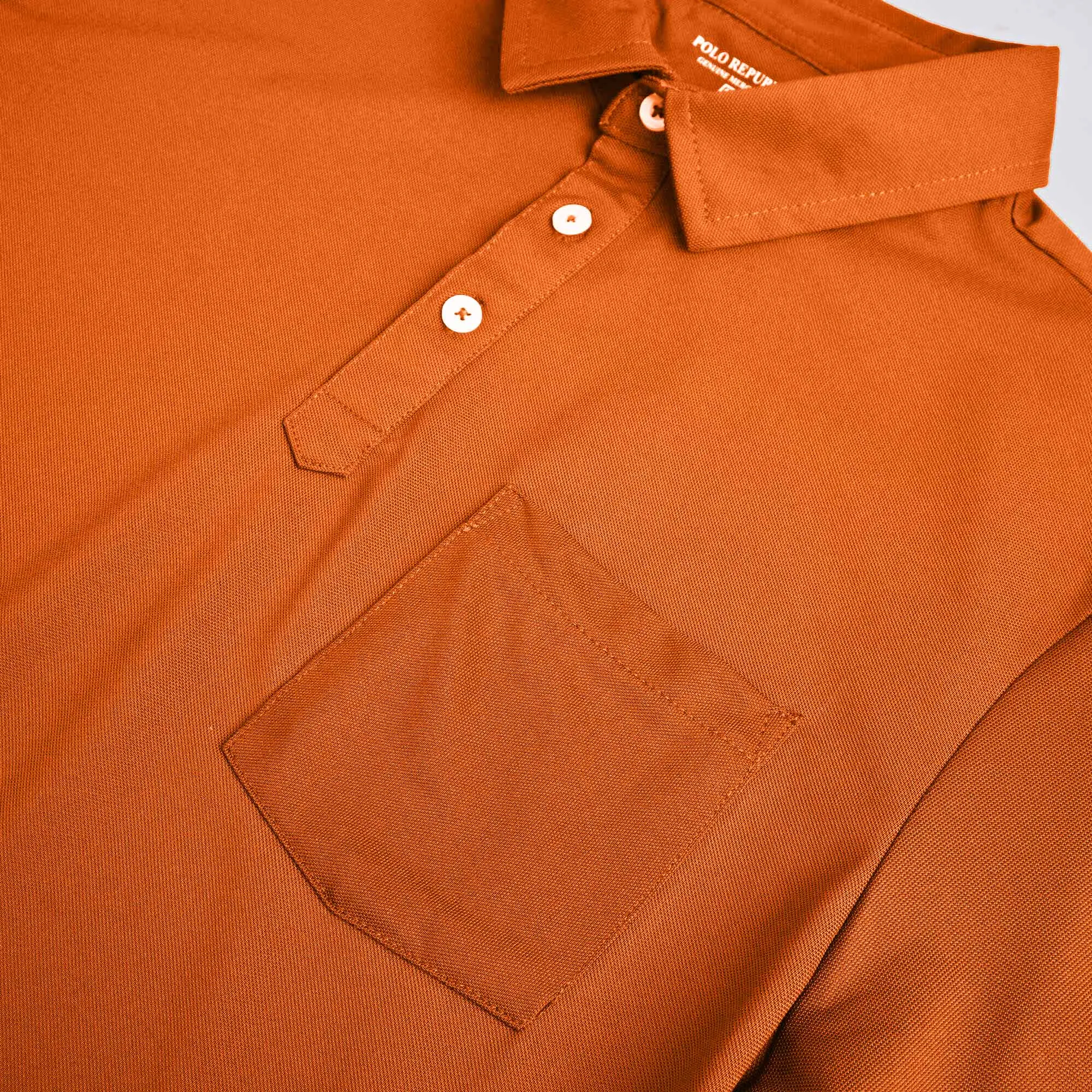 Polo Republica Men's Essentials Tailored Collar Pocket Polo Shirt
