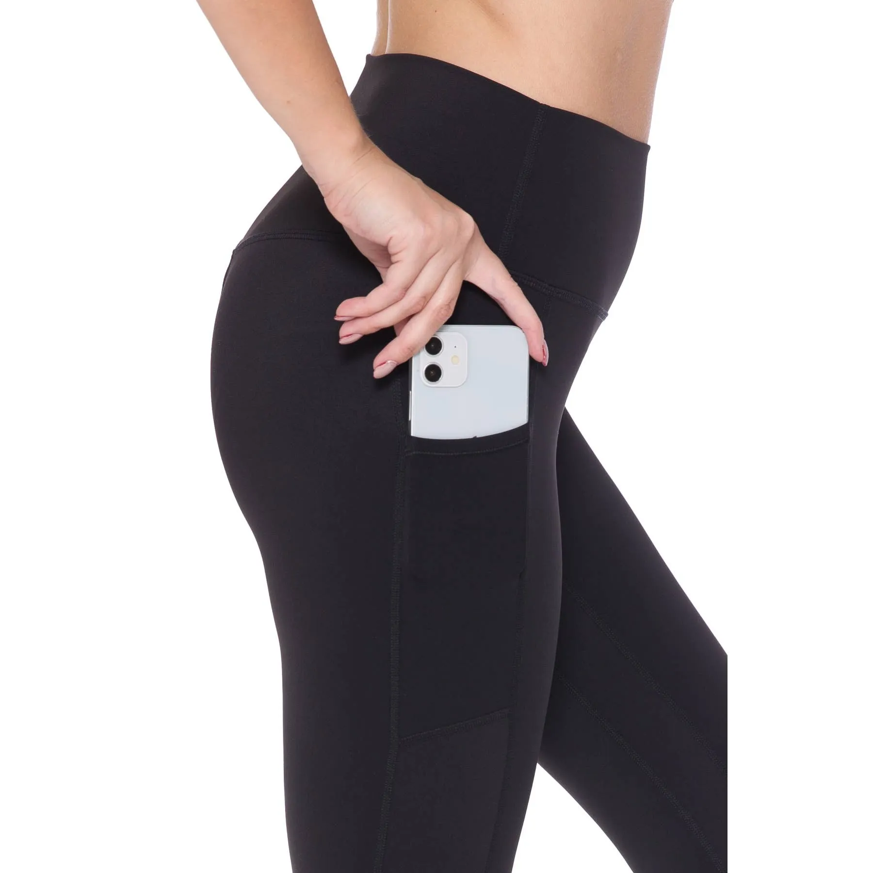 Premium Activewear Solid Black Leggings /Stuffology Boutique
