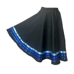 PW Dancewear Character Skirt with Wide Ribbon – Blue
