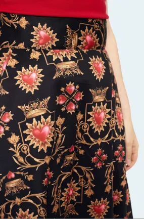 Queen of Hearts Swing Skirt