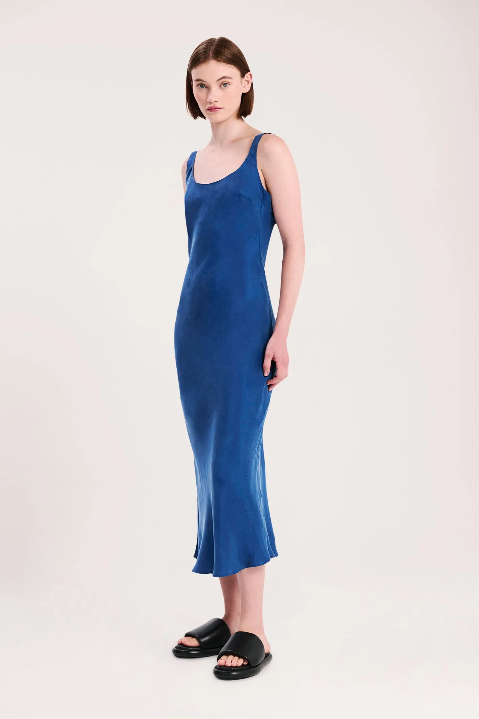 REN CUPRO SLIP DRESS
