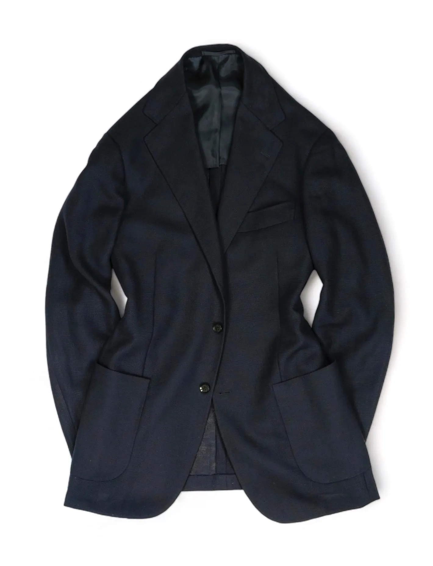 Ring Jacket - Navy Wool Balloon Sports Jacket 54 Long