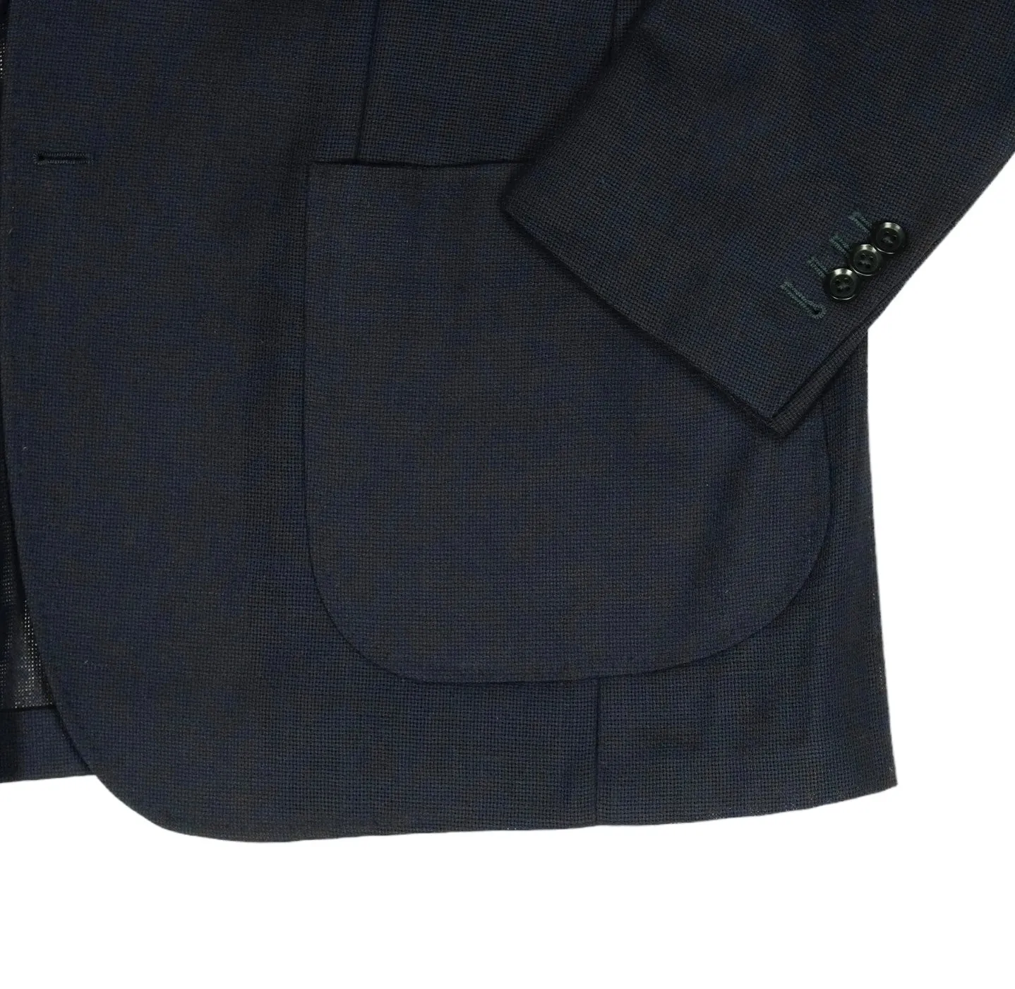 Ring Jacket - Navy Wool Balloon Sports Jacket 54 Long