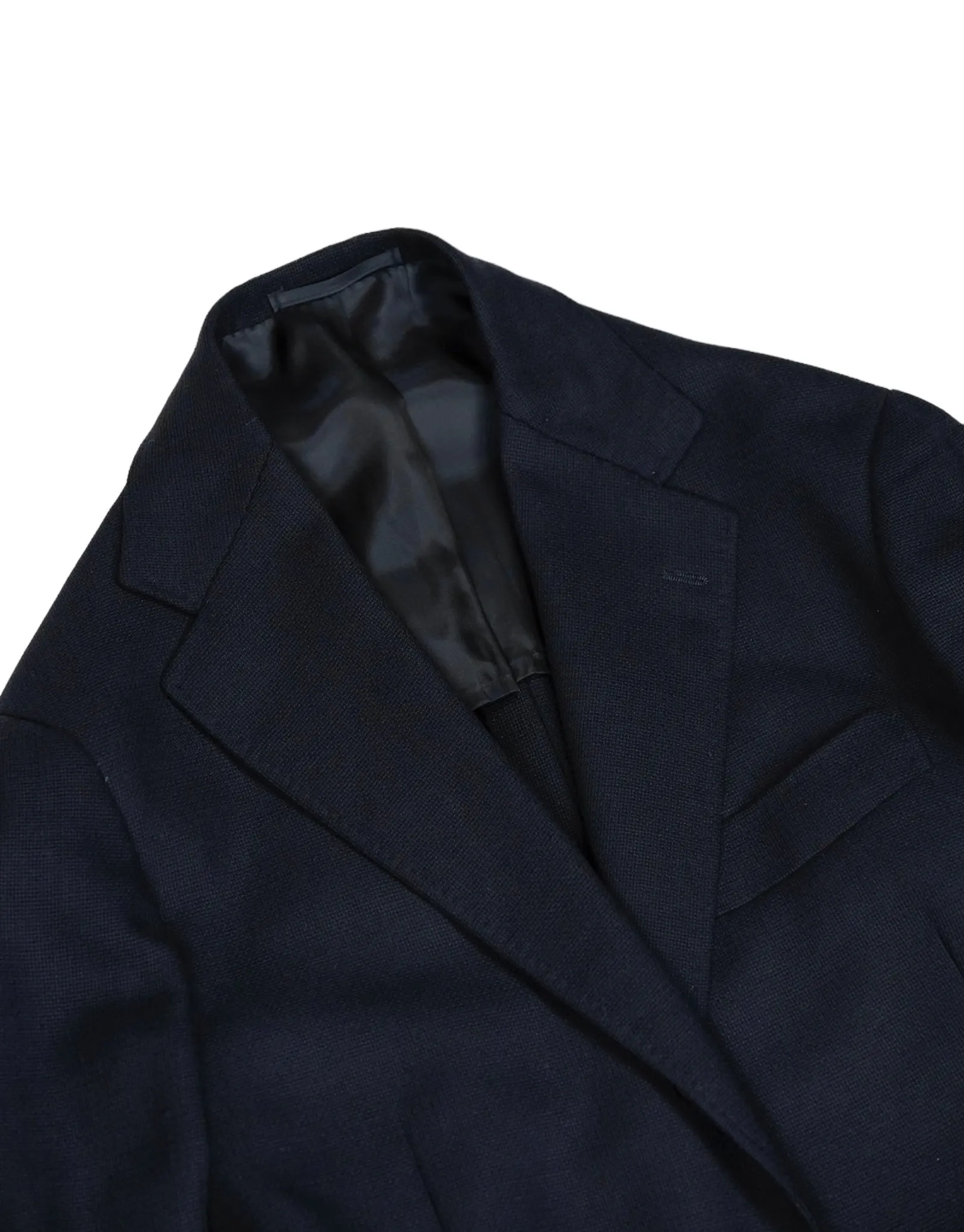 Ring Jacket - Navy Wool Balloon Sports Jacket 54 Long