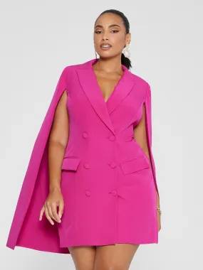 Sabine Cape Blazer Dress