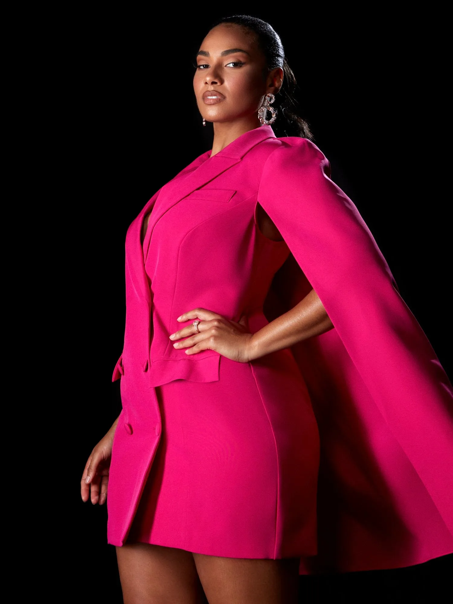 Sabine Cape Blazer Dress