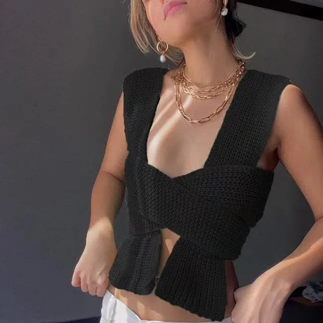 Sahara Multiway Bandage Knit Tank Top