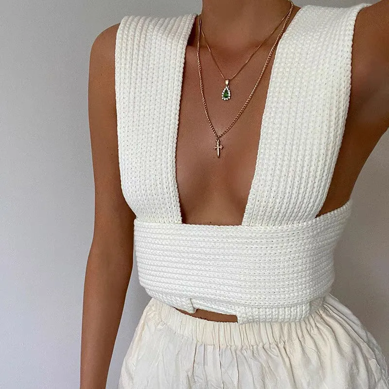 Sahara Multiway Bandage Knit Tank Top