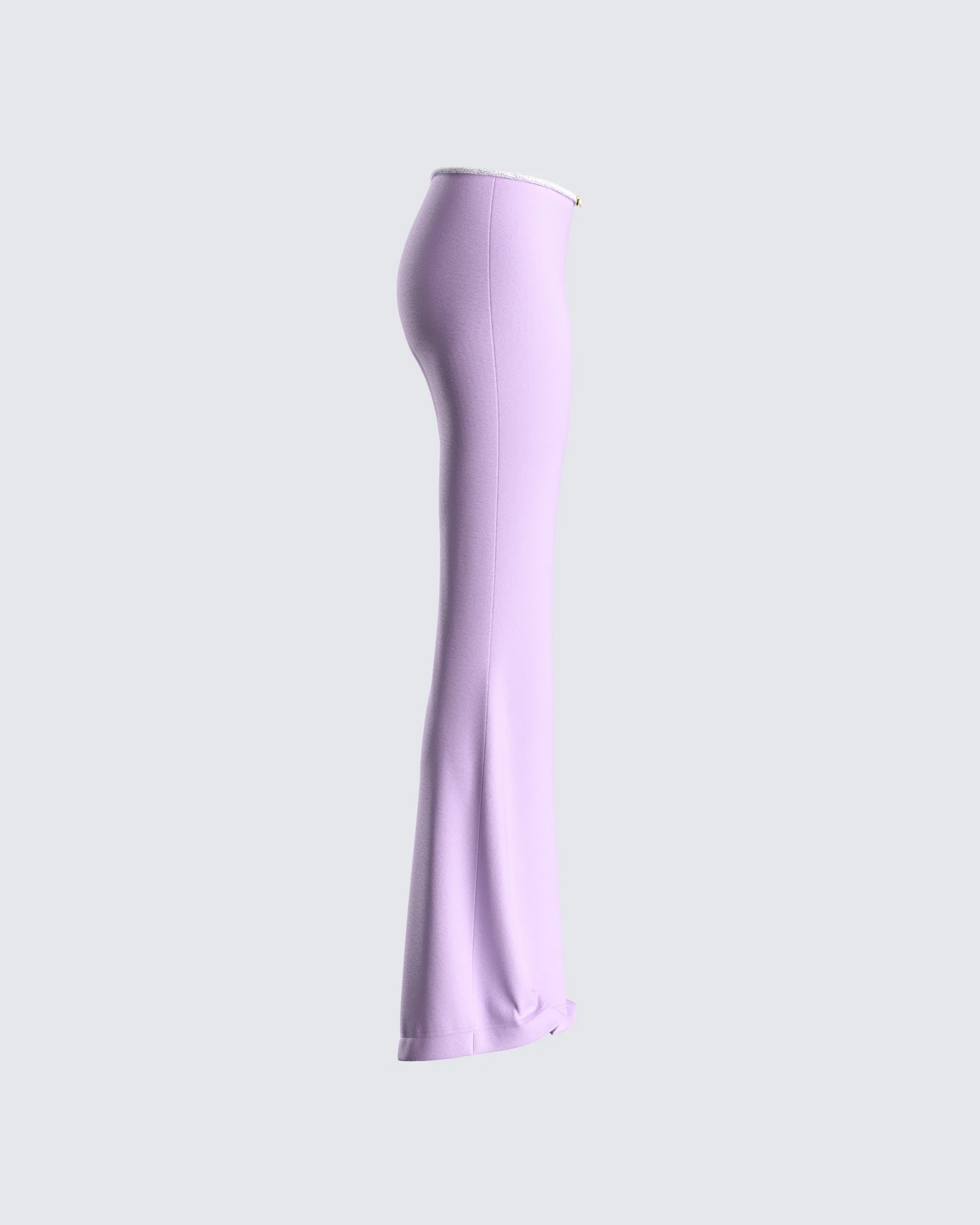 Scout Purple Rib Flared Pants