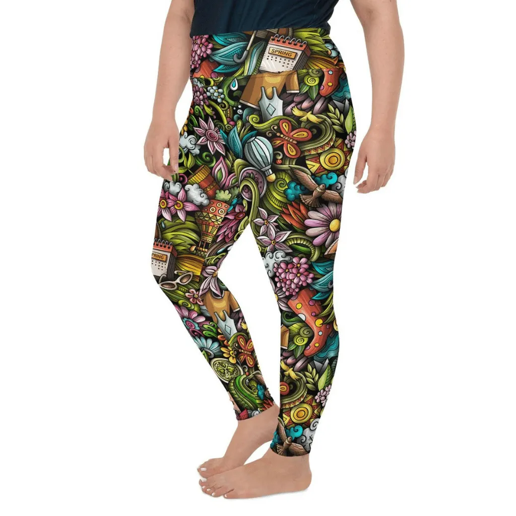 Springtime Plus Size Leggings