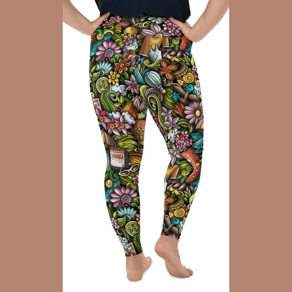 Springtime Plus Size Leggings