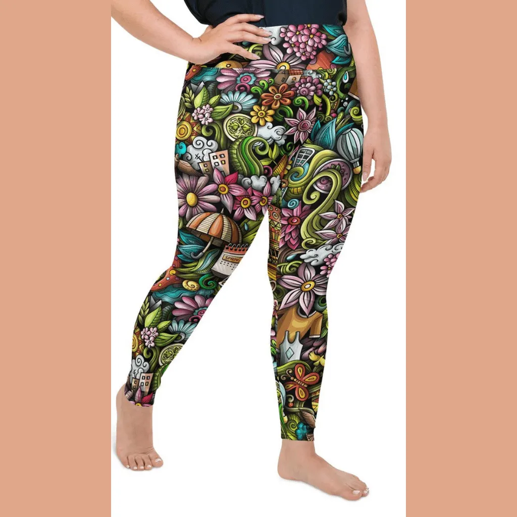 Springtime Plus Size Leggings